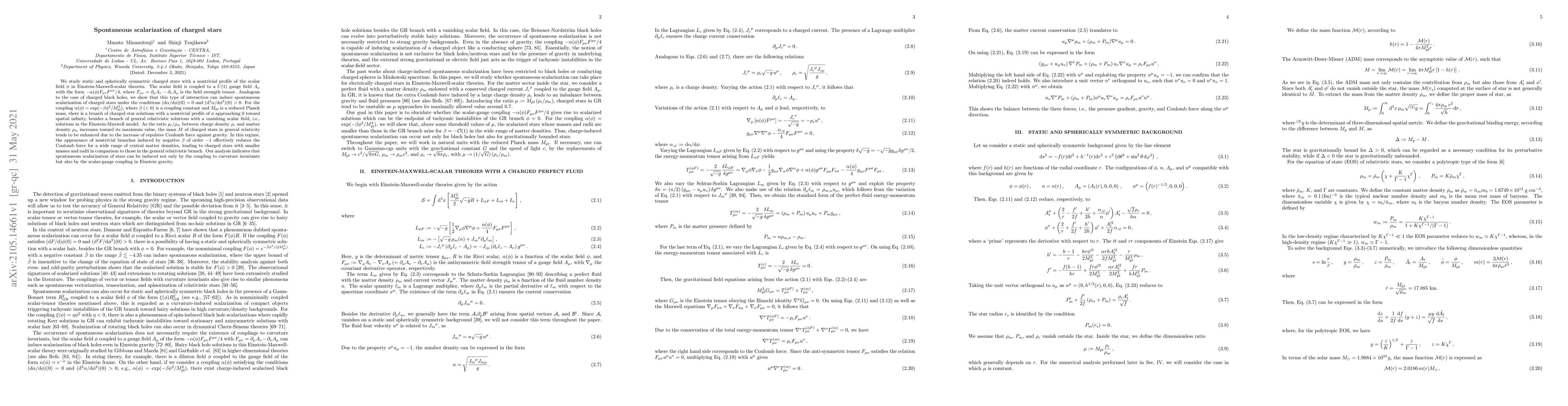 Thumbnail for Spontaneous scalarization of charged stars