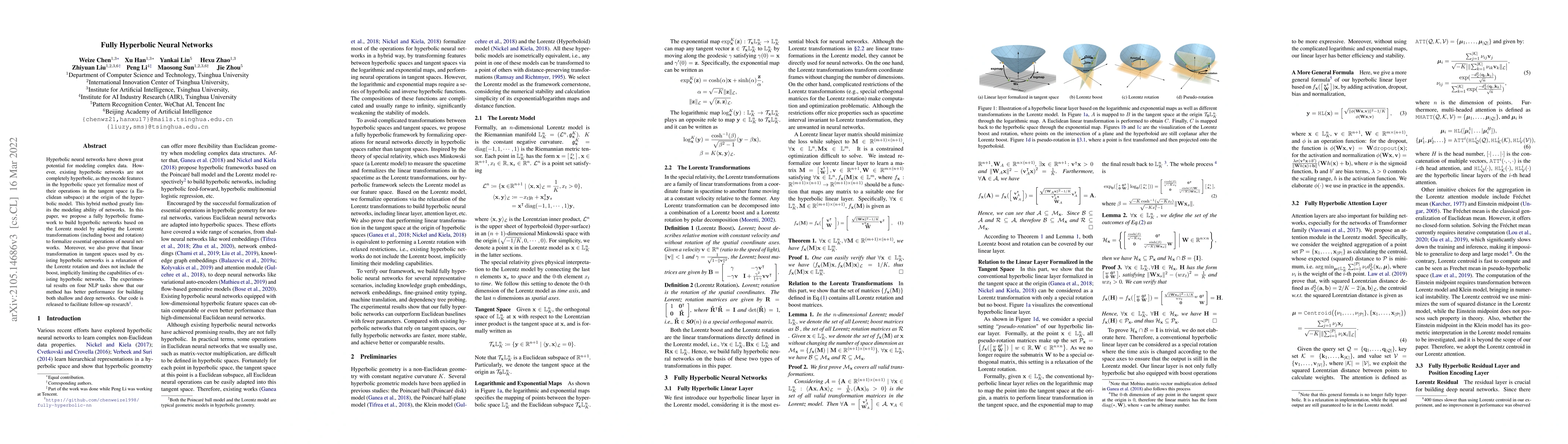 Thumbnail for Fully Hyperbolic Neural Networks