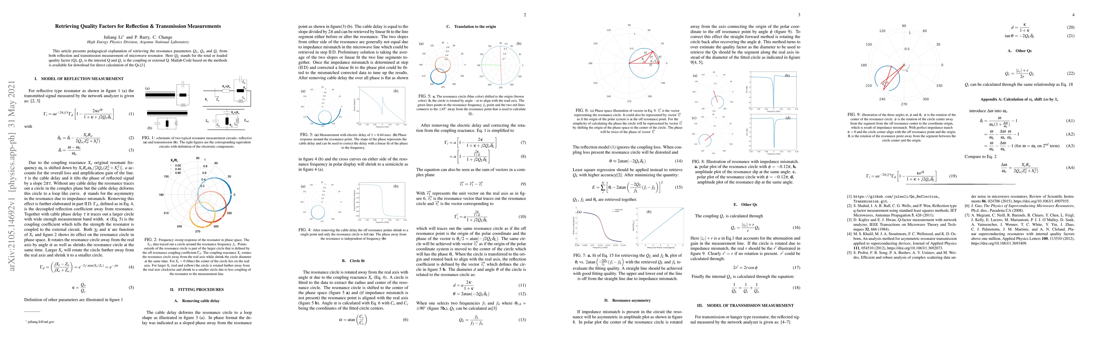 Thumbnail for Retrieving Quality Factors for Reflection & Transmission Measurements