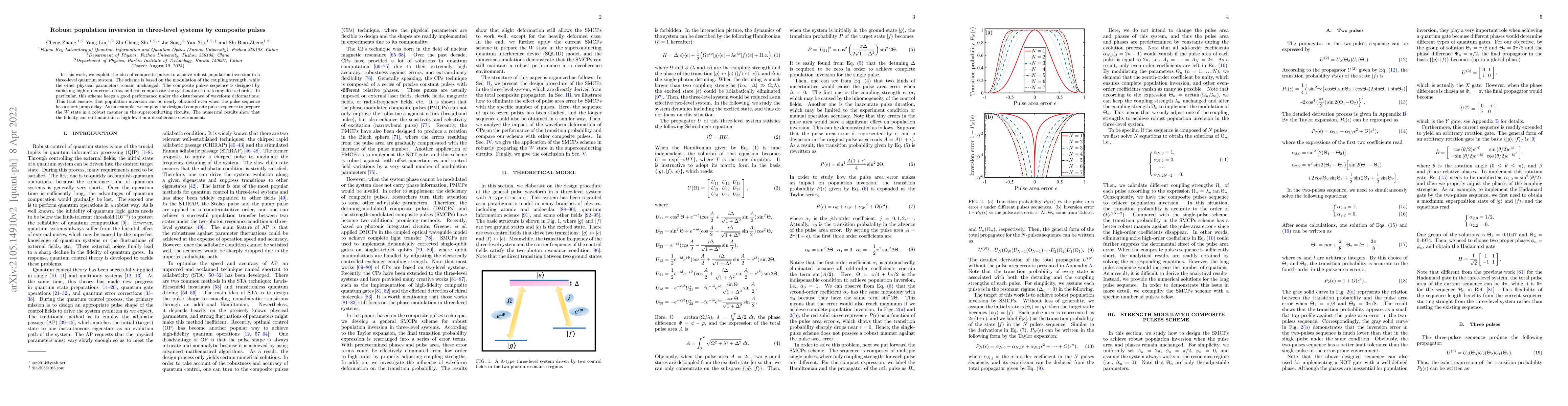 Thumbnail for Robust population inversion in three-level systems by composite pulses