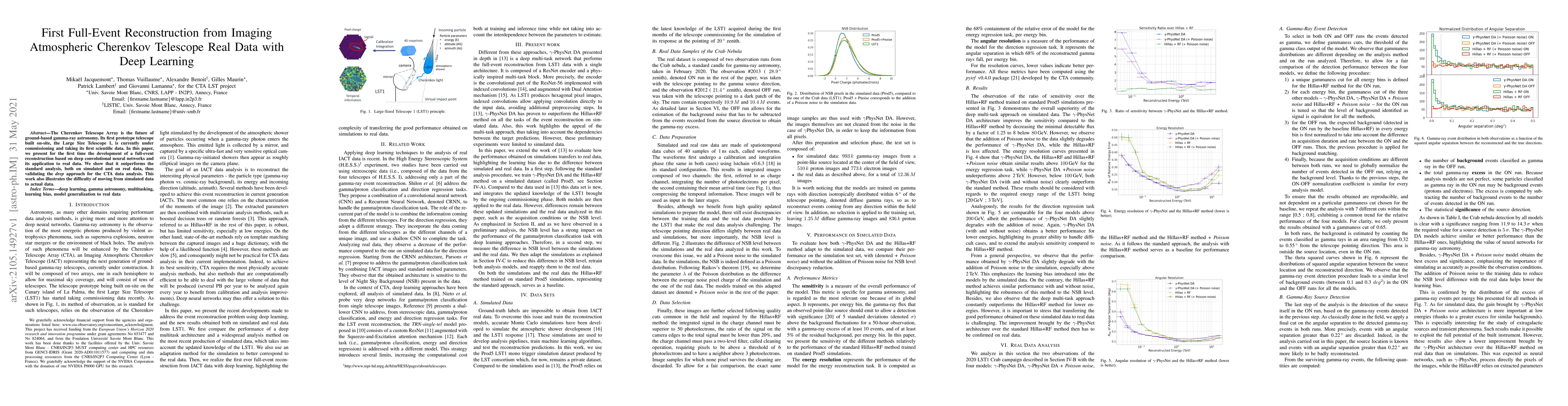 Thumbnail for First Full-Event Reconstruction from Imaging Atmospheric Cherenkov
  Telescope Real Data with Deep Learning