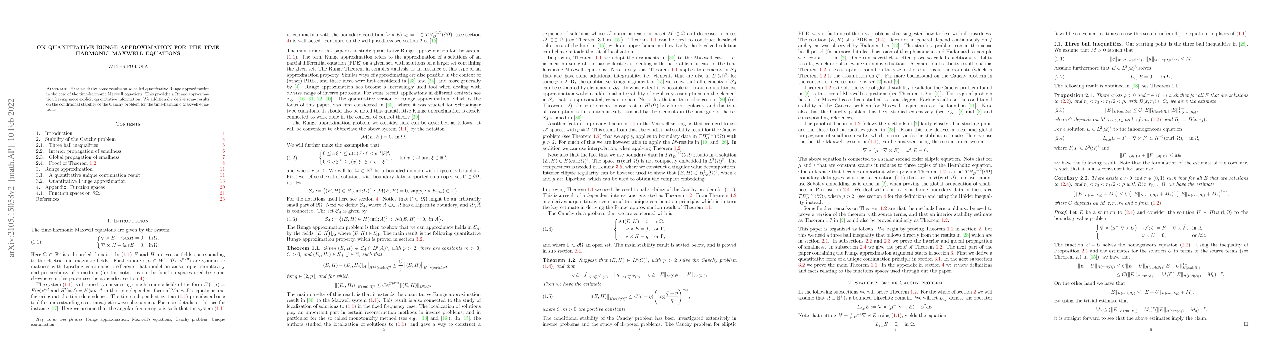 Thumbnail for On quantitative Runge approximation for the time harmonic Maxwell
  equations