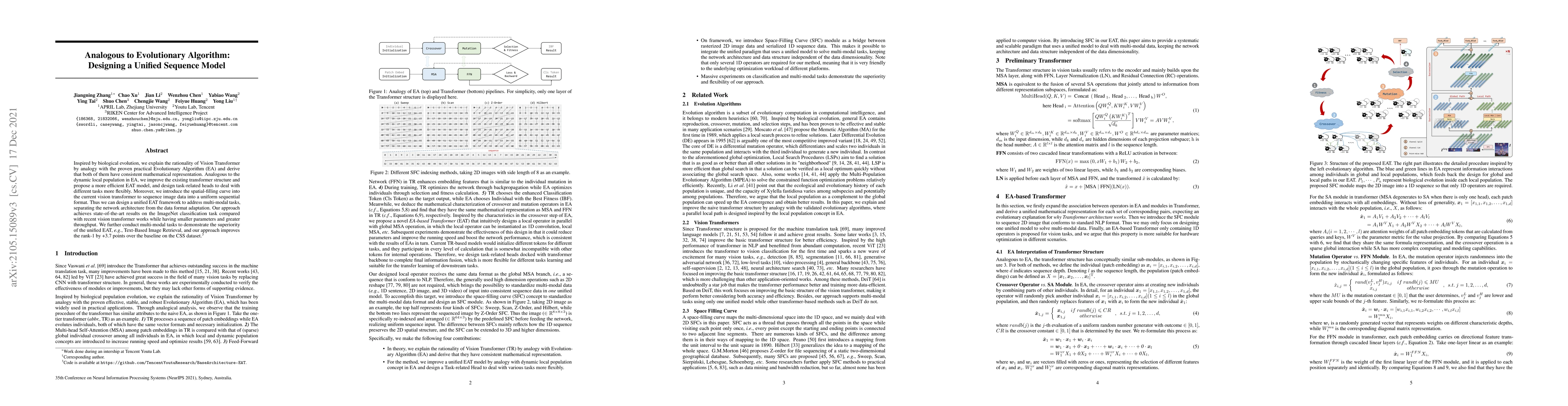 Thumbnail for Analogous to Evolutionary Algorithm: Designing a Unified Sequence Model