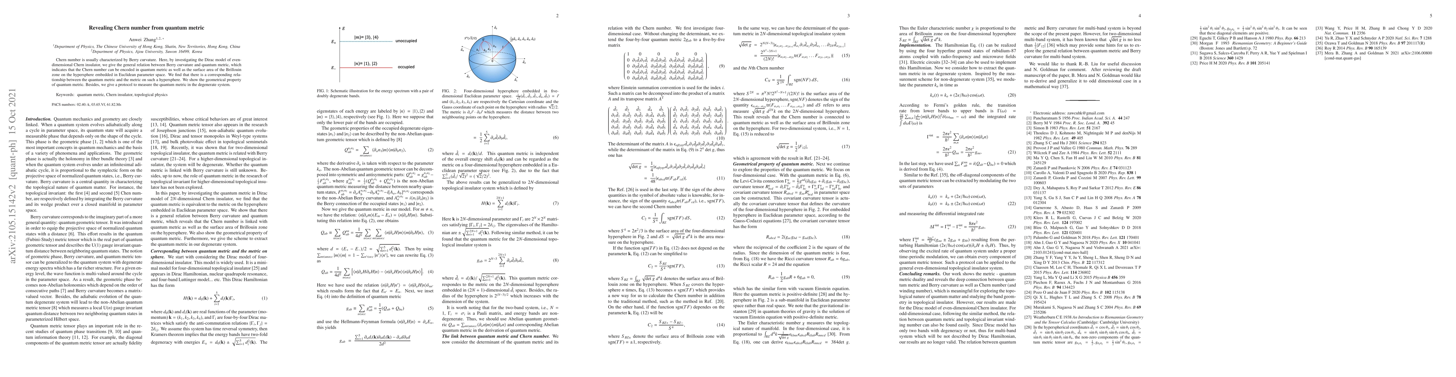Thumbnail for Revealing Chern number from quantum metric