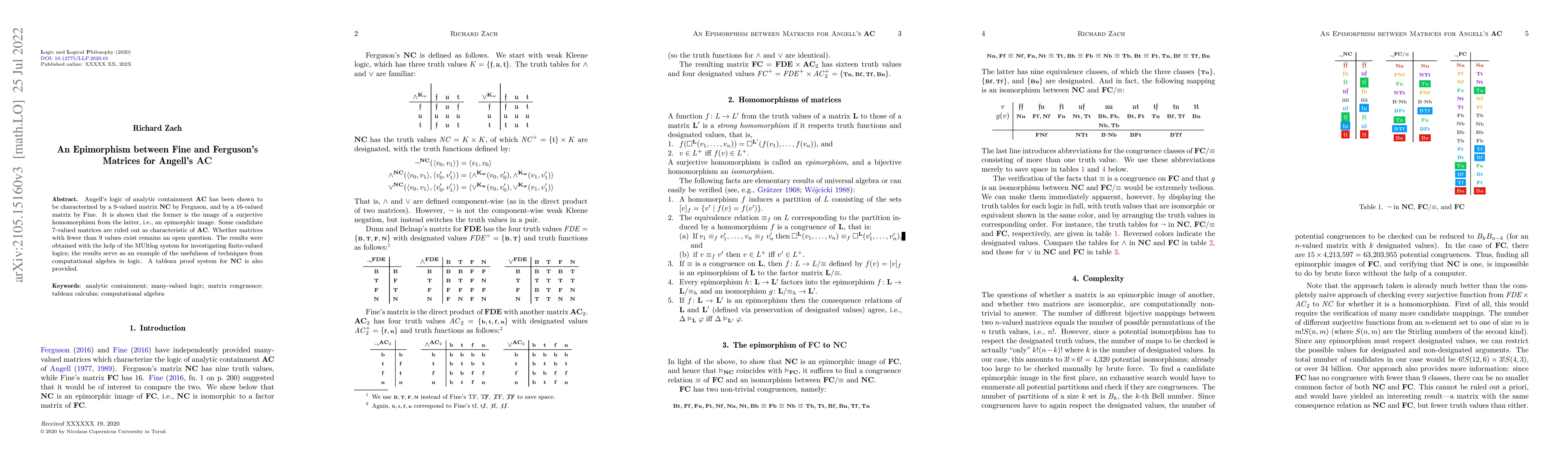 Thumbnail for An Epimorphism between Fine and Ferguson's Matrices for Angell's AC