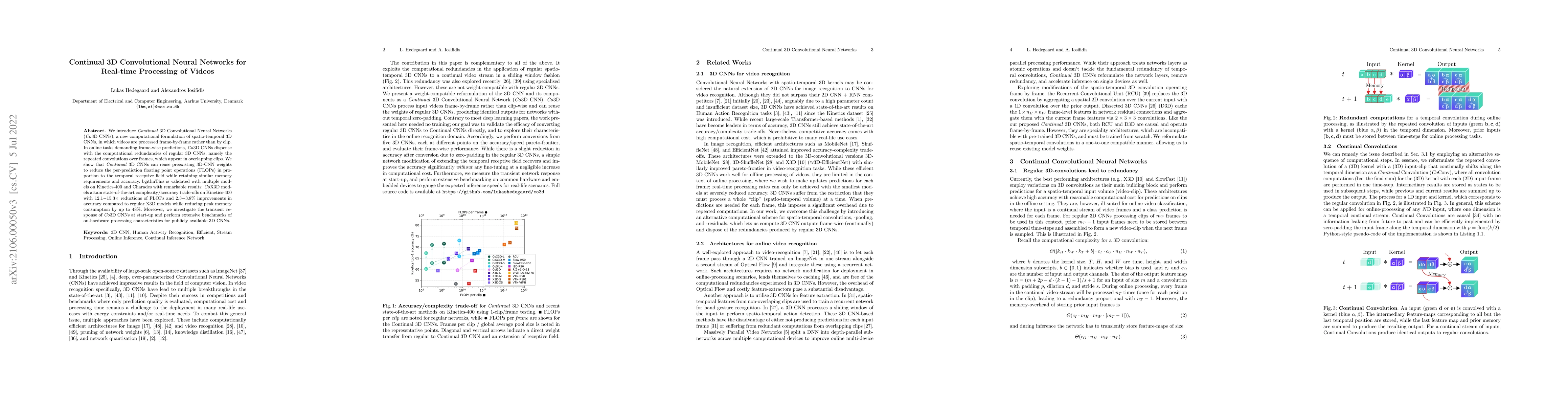 Thumbnail for Continual 3D Convolutional Neural Networks for Real-time Processing of
  Videos