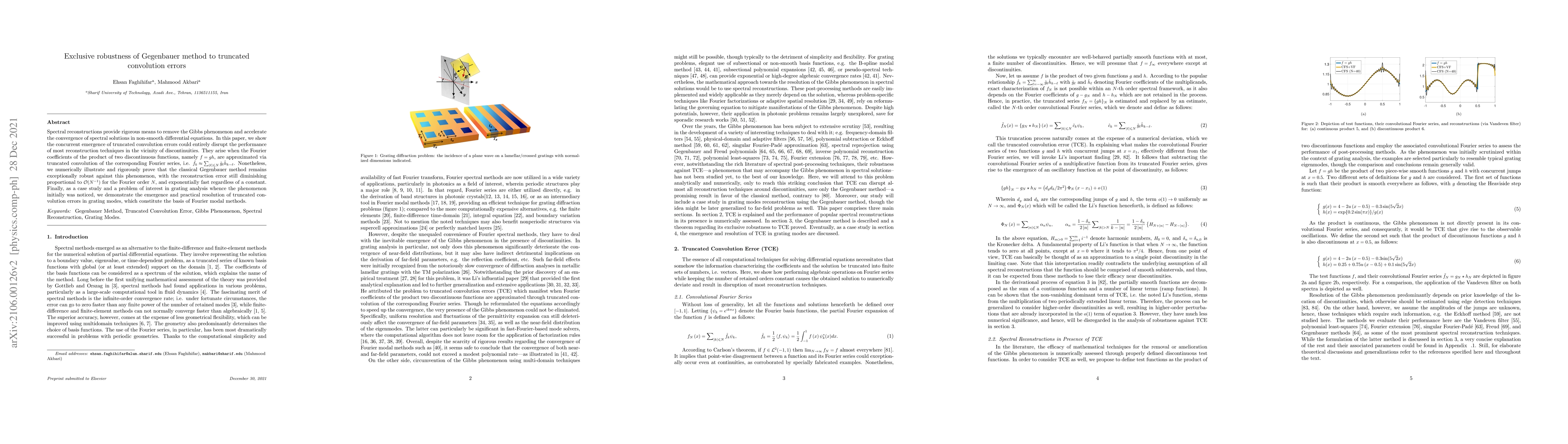 Thumbnail for Exclusive robustness of Gegenbauer method to truncated convolution
  errors