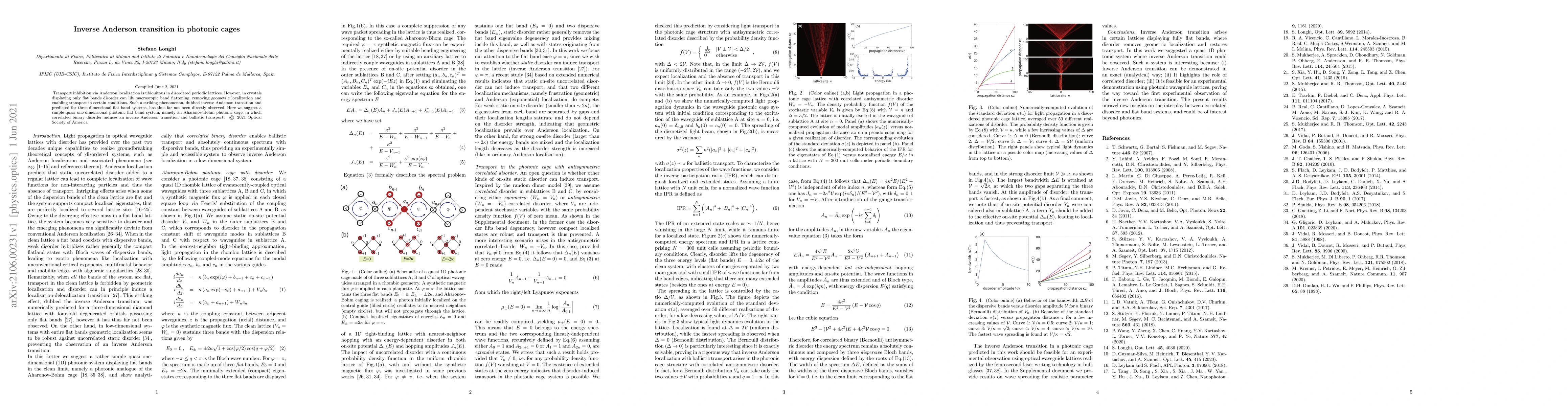 Thumbnail for Inverse Anderson transition in photonic cages
