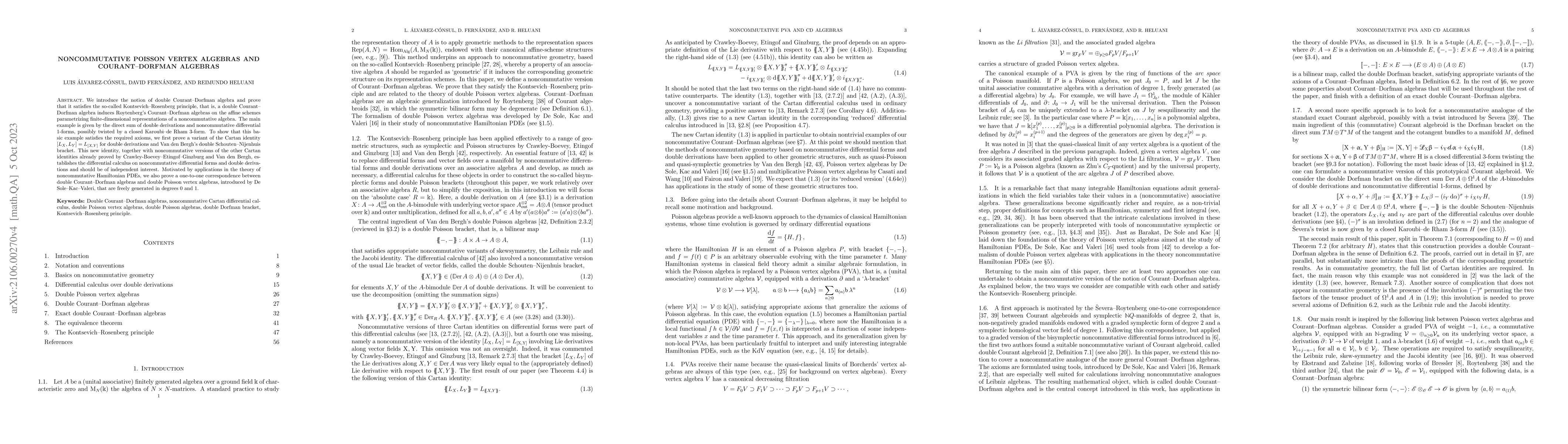 Thumbnail for Noncommutative Poisson vertex algebras and Courant-Dorfman algebras