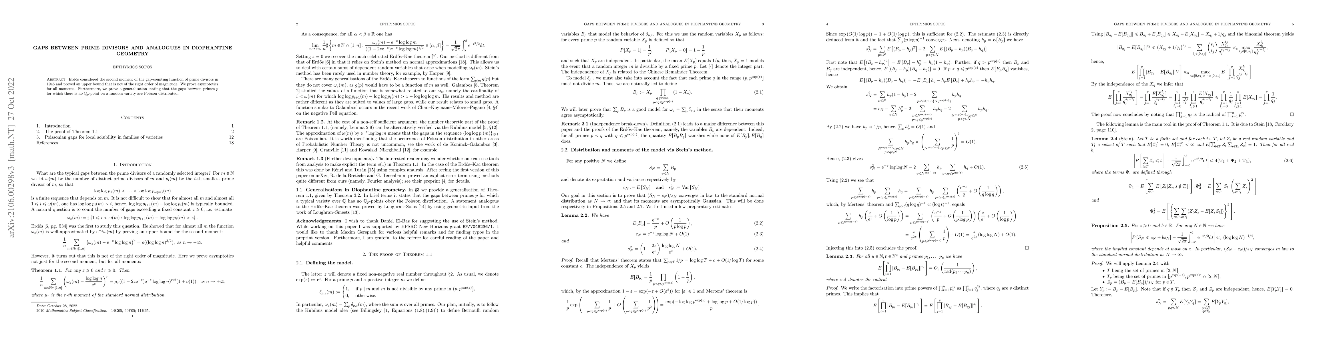 Thumbnail for Gaps between prime divisors and analogues in Diophantine geometry