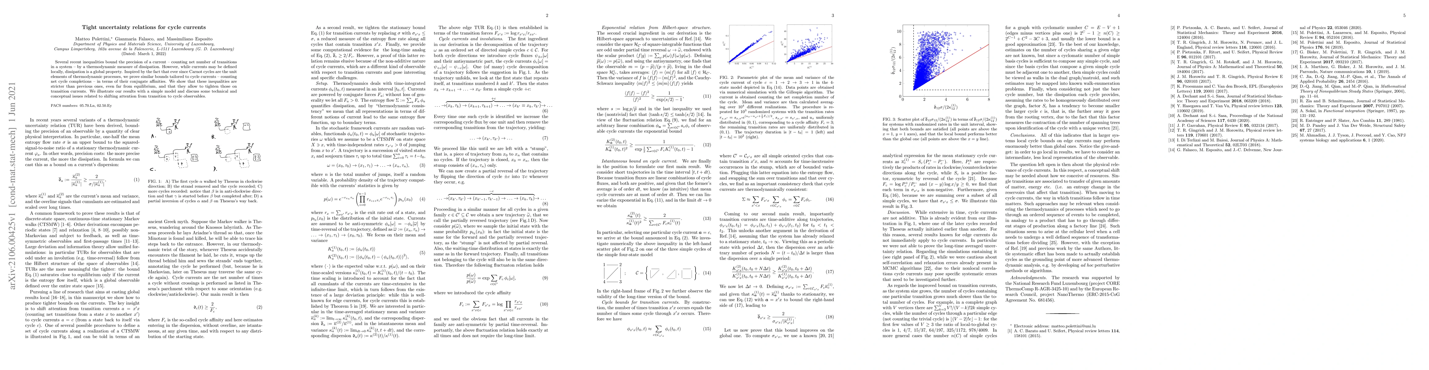 Thumbnail for Tight uncertainty relations for cycle currents