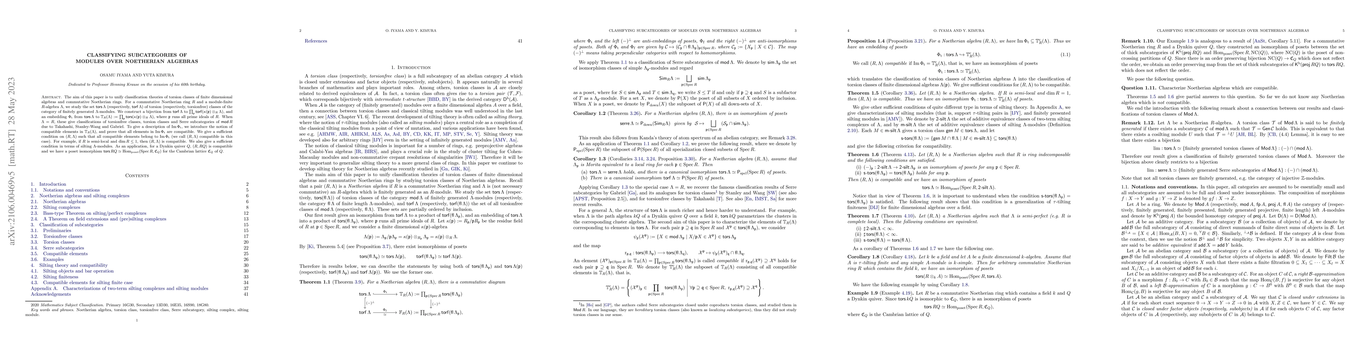 Thumbnail for Classifying subcategories of modules over Noetherian algebras