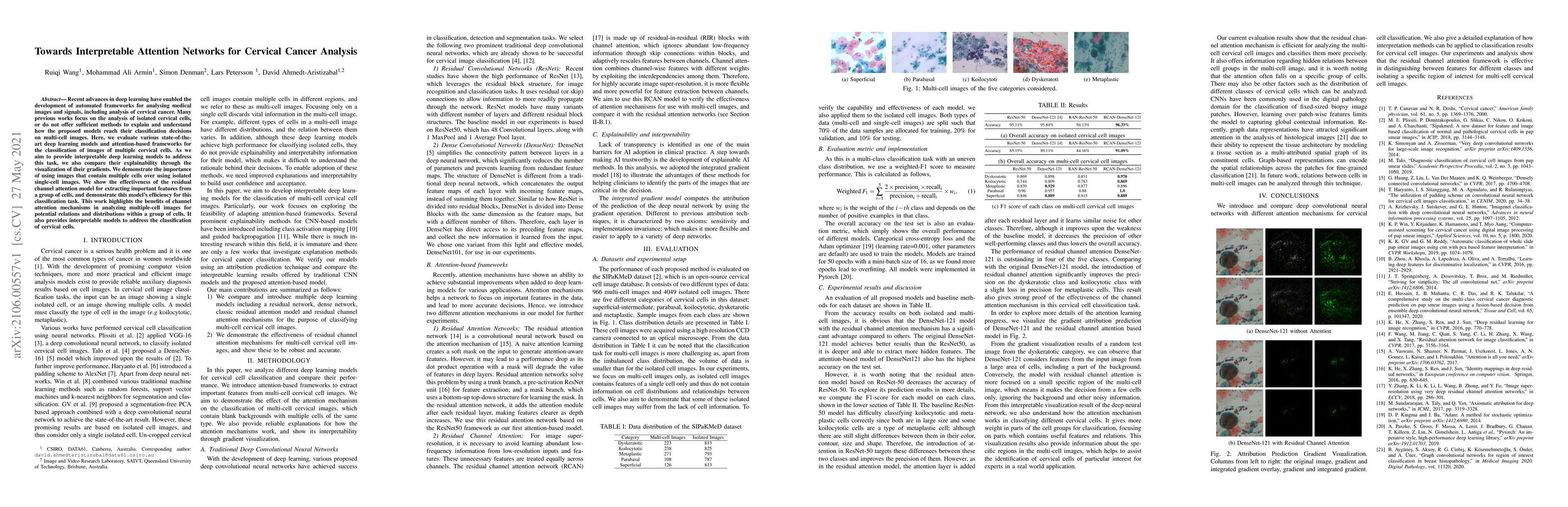 Thumbnail for Towards Interpretable Attention Networks for Cervical Cancer Analysis