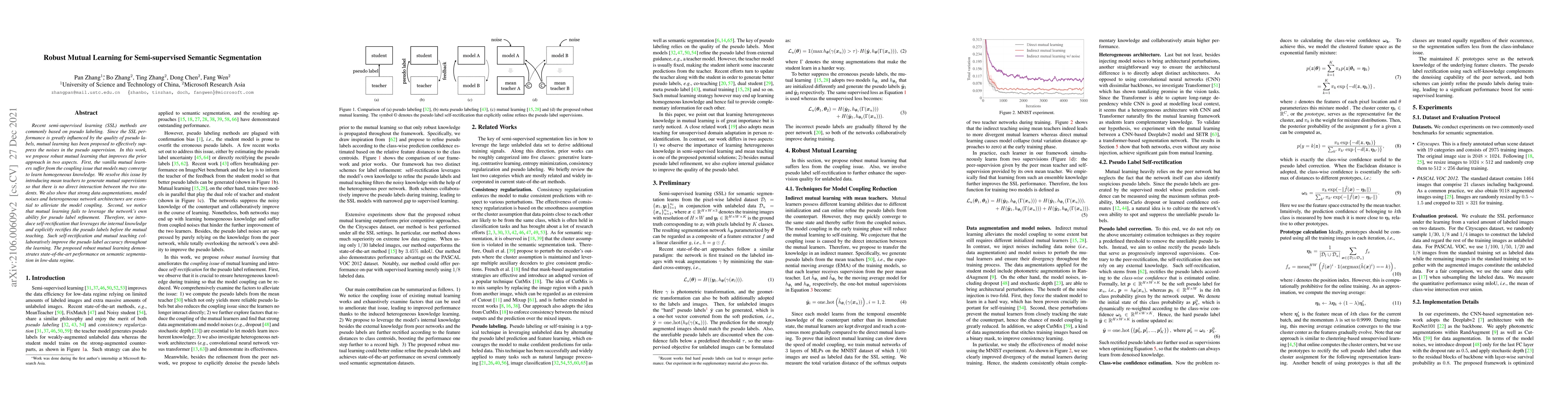 Thumbnail for Robust Mutual Learning for Semi-supervised Semantic Segmentation