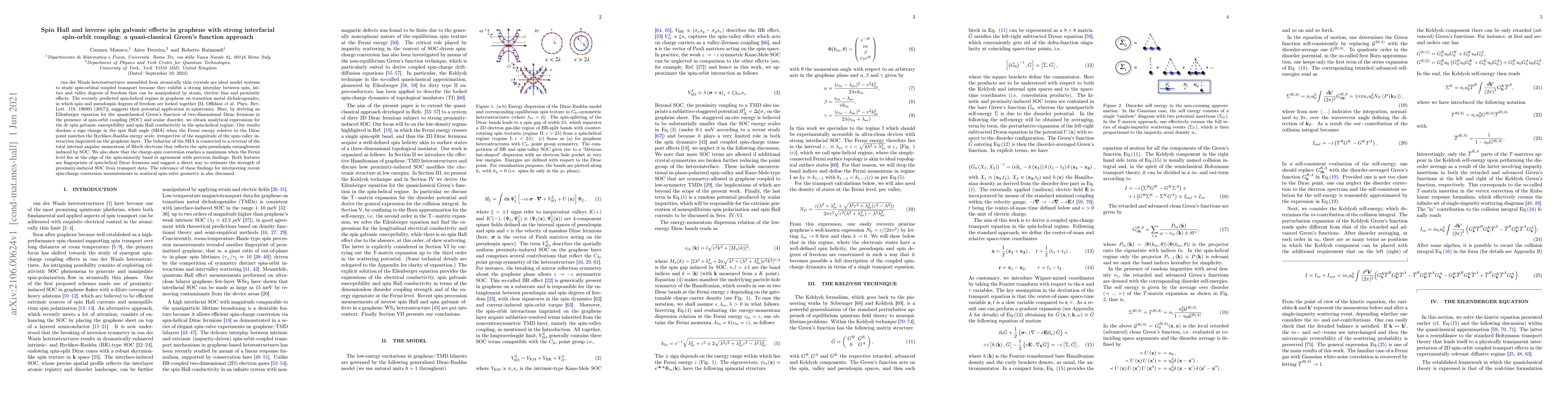 Thumbnail for Spin Hall and inverse spin galvanic effects in graphene with strong
  interfacial spin-orbit coupling: a quasi-classical Green's function approach