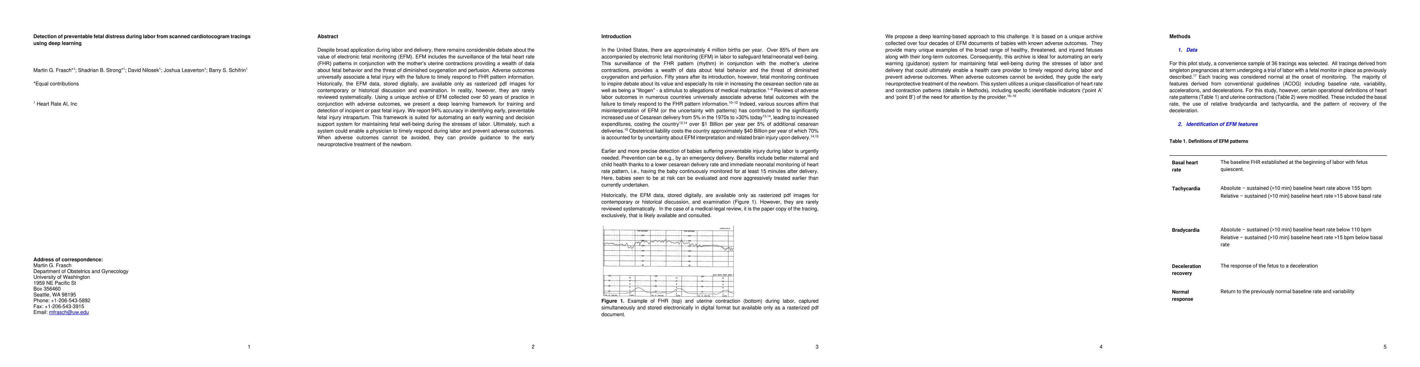 Thumbnail for Detection of preventable fetal distress during labor from scanned
  cardiotocogram tracings using deep learning