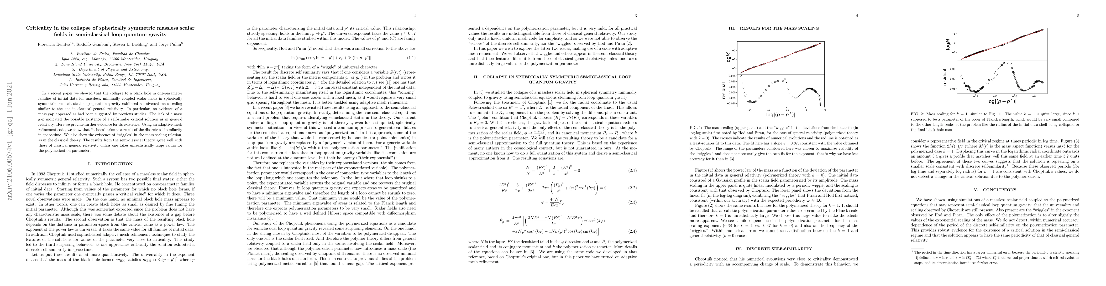 Thumbnail for Criticality in the collapse of spherically symmetric massless scalar
  fields in semi-classical loop quantum gravity