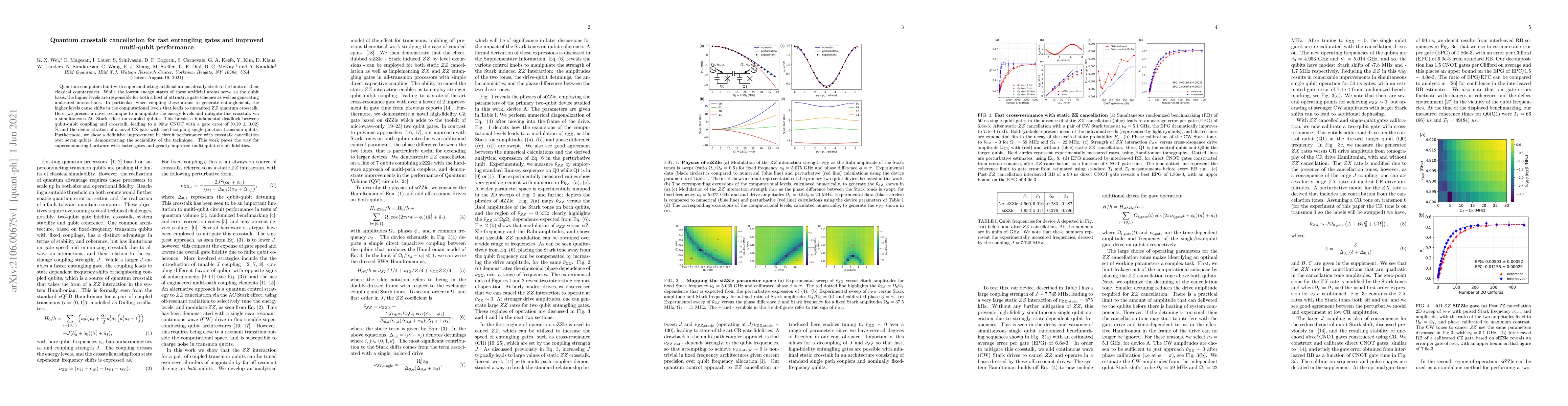 Thumbnail for Quantum crosstalk cancellation for fast entangling gates and improved
  multi-qubit performance