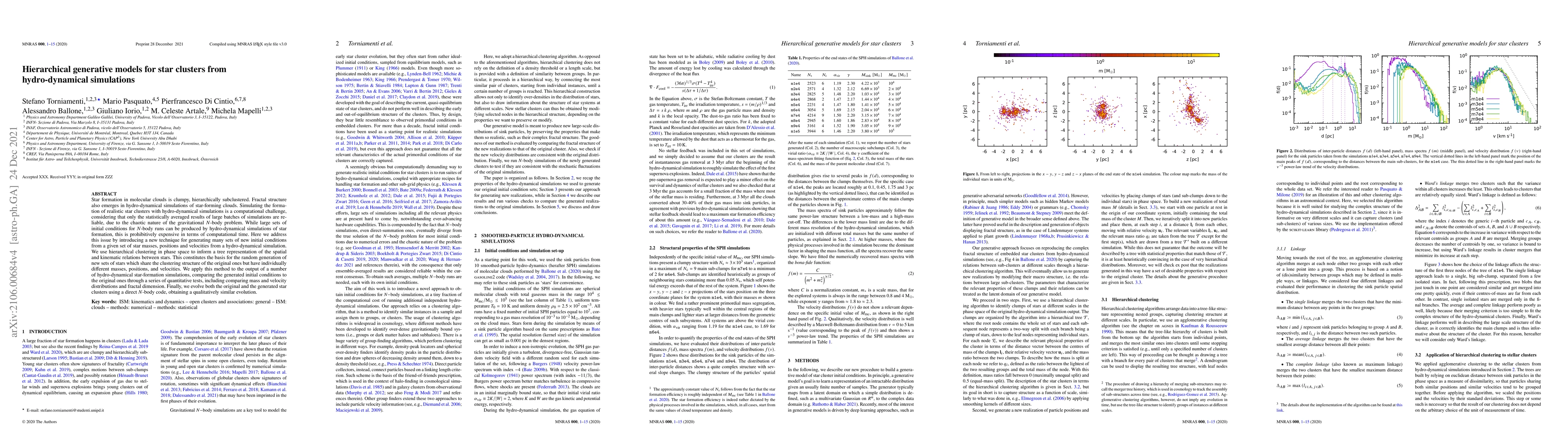 Thumbnail for Hierarchical generative models for star clusters from hydro-dynamical
  simulations