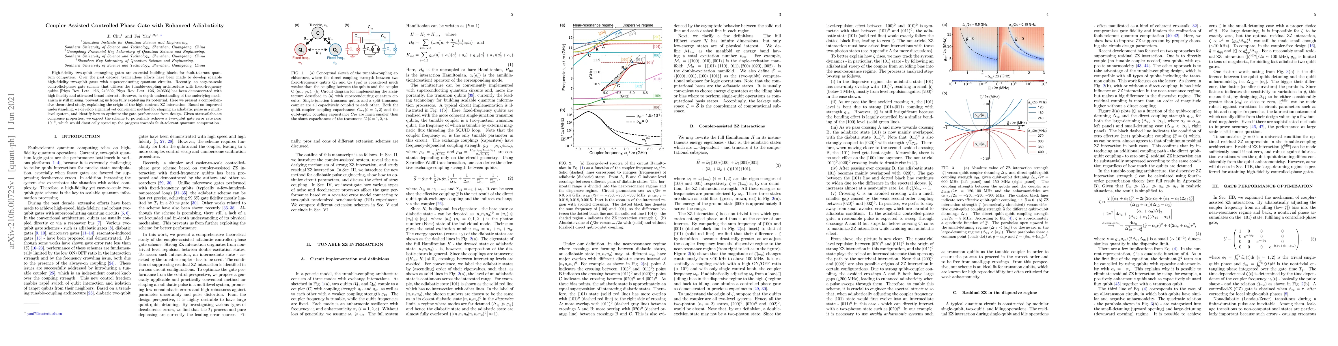 Thumbnail for Coupler-Assisted Controlled-Phase Gate with Enhanced Adiabaticity