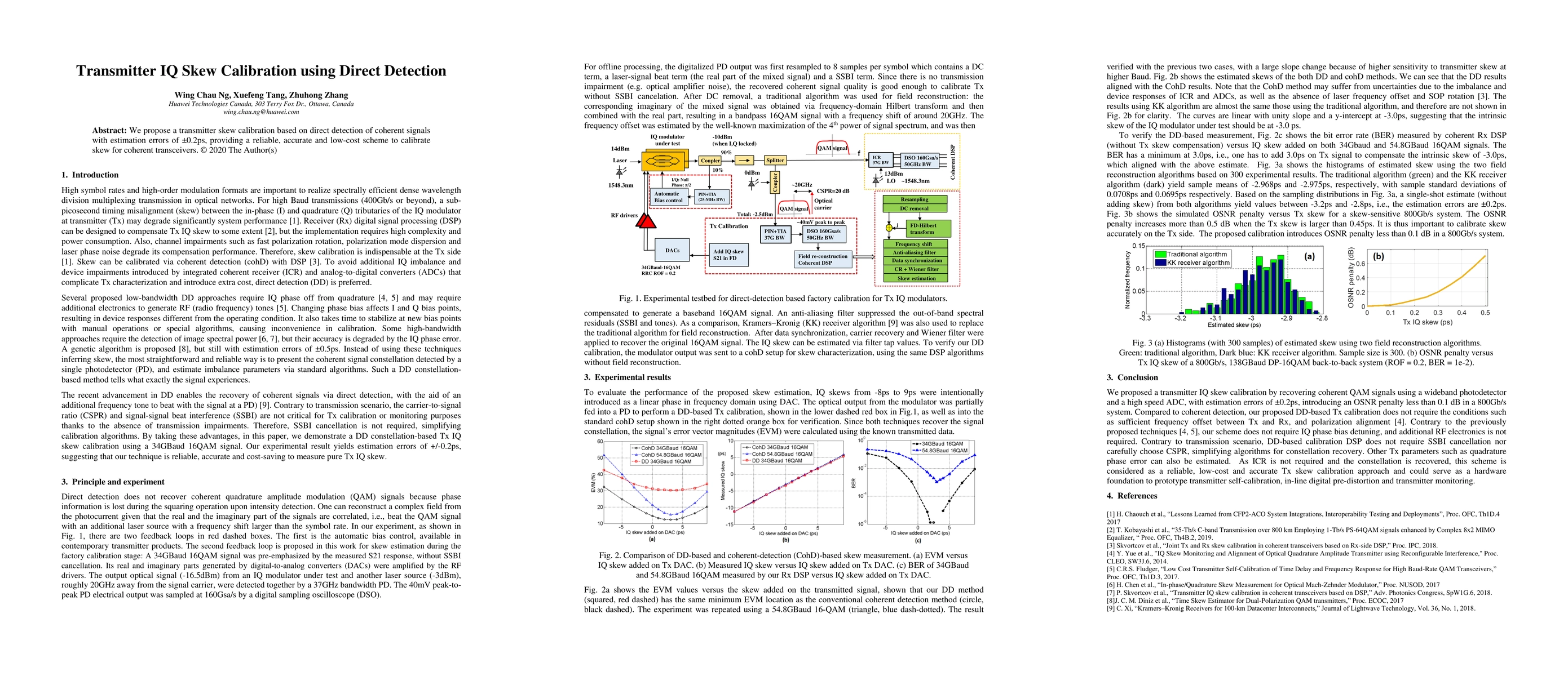 Thumbnail for Transmitter IQ Skew Calibration using Direct Detection