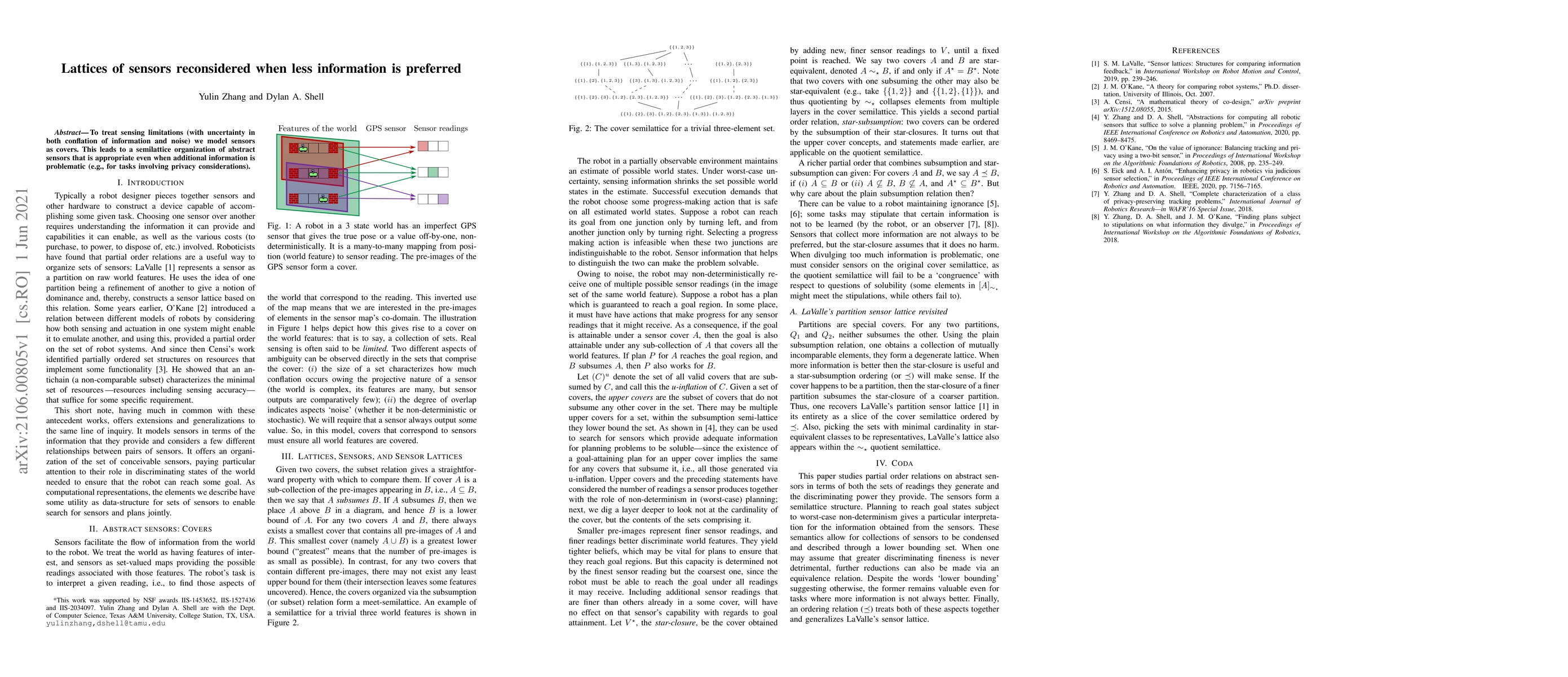Thumbnail for Lattices of sensors reconsidered when less information is preferred