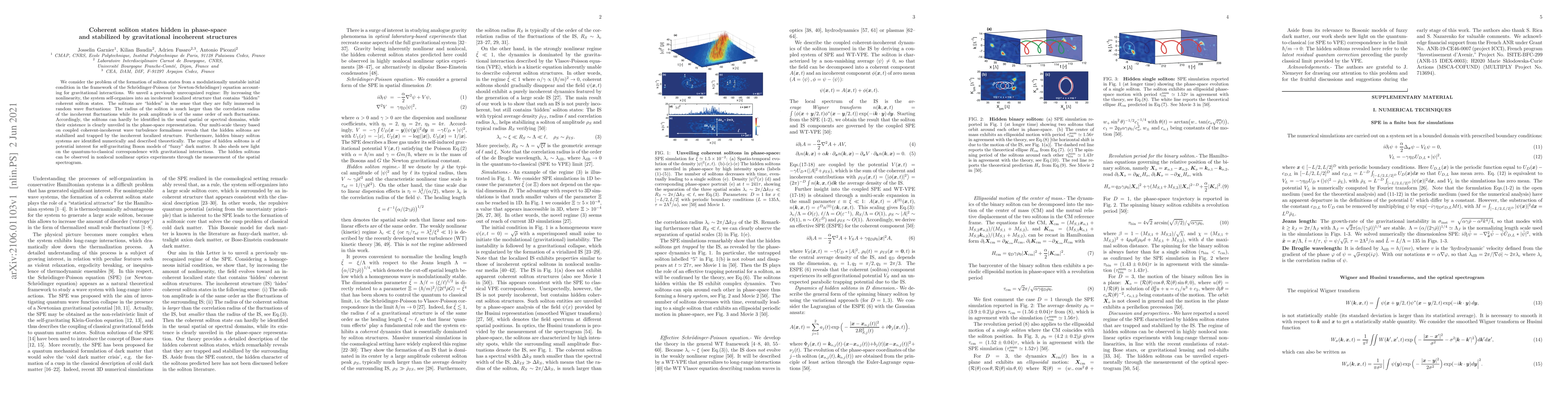 Thumbnail for Coherent soliton states hidden in phase-space and stabilized by
  gravitational incoherent structures