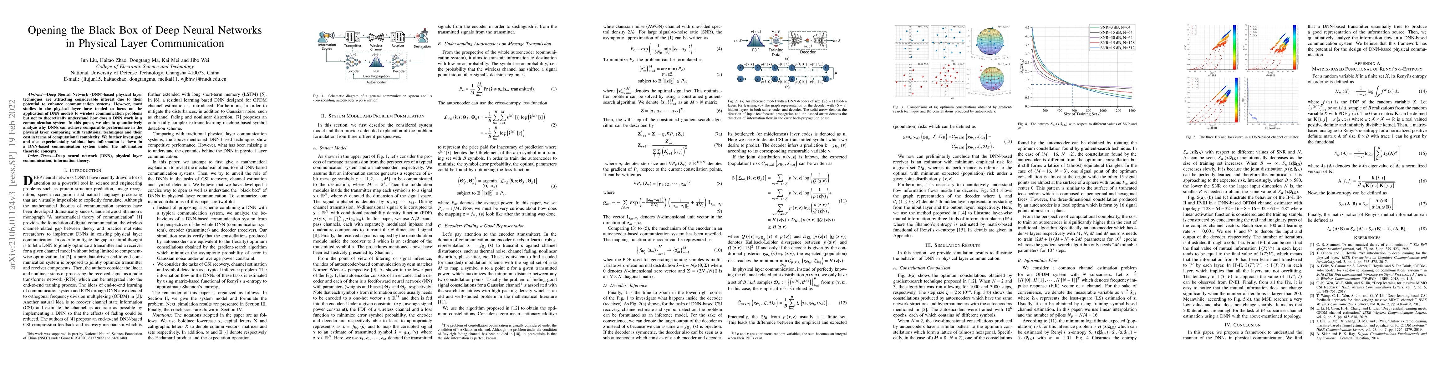 Thumbnail for Opening the Black Box of Deep Neural Networks in Physical Layer
  Communication