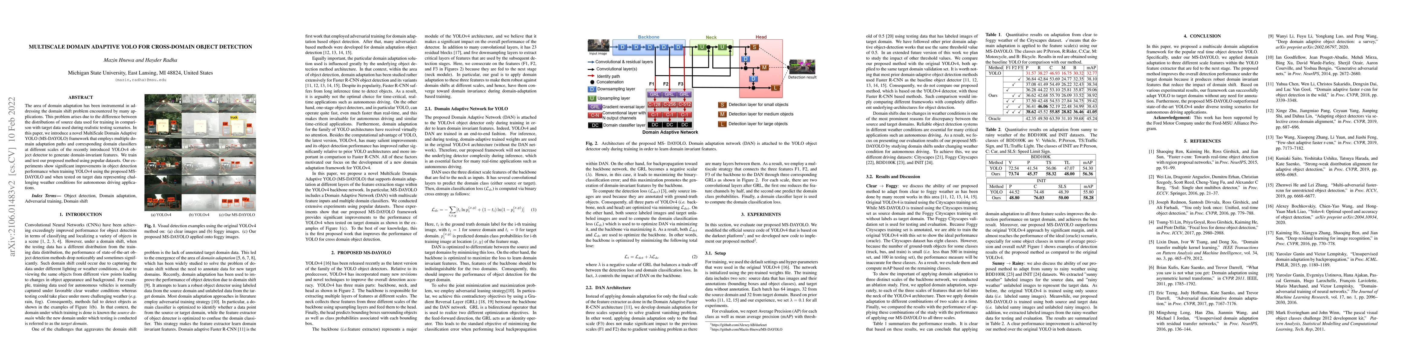Thumbnail for Multiscale Domain Adaptive YOLO for Cross-Domain Object Detection