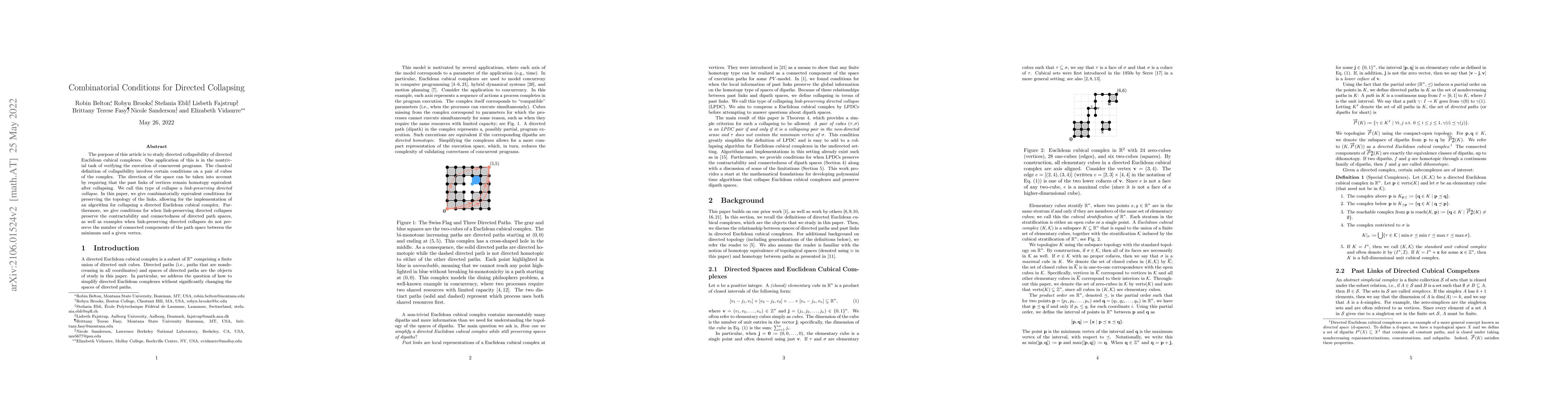 Thumbnail for Combinatorial Conditions for Directed Collapsing