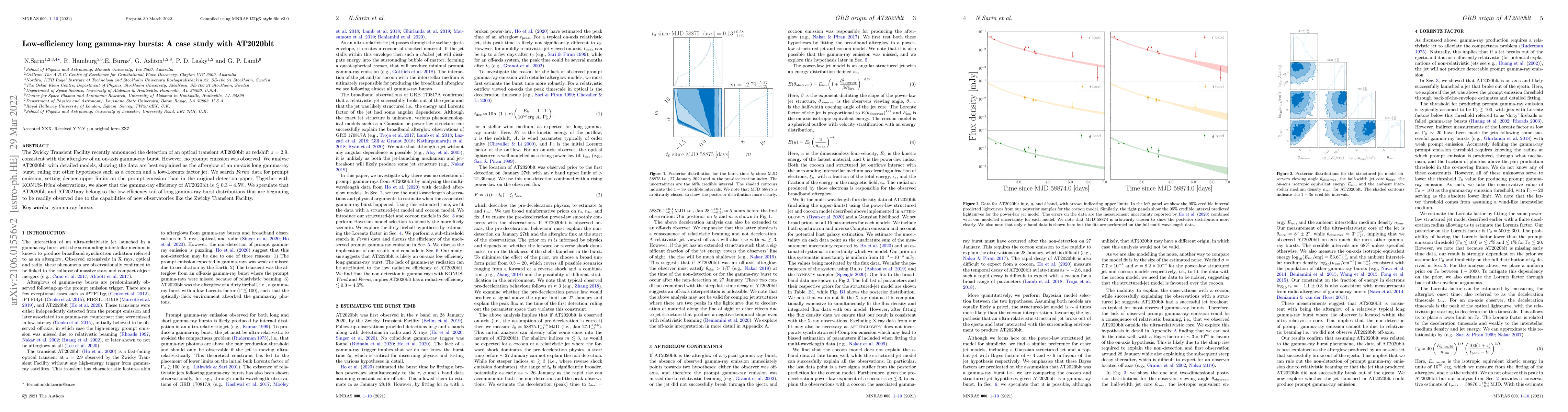Thumbnail for Low-efficiency long gamma-ray bursts: A case study with AT2020blt