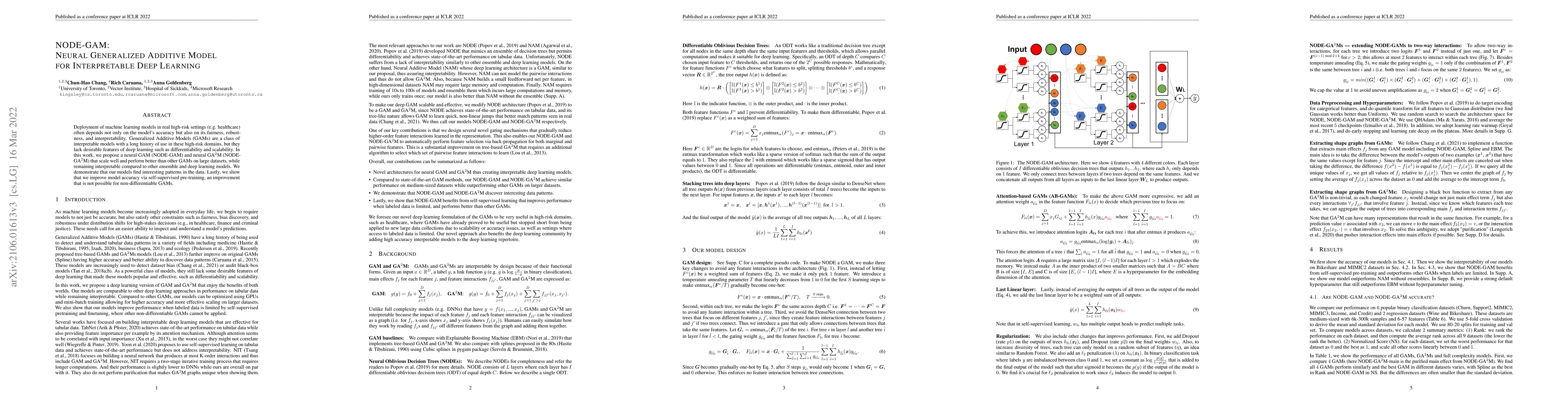 Thumbnail for NODE-GAM: Neural Generalized Additive Model for Interpretable Deep
  Learning