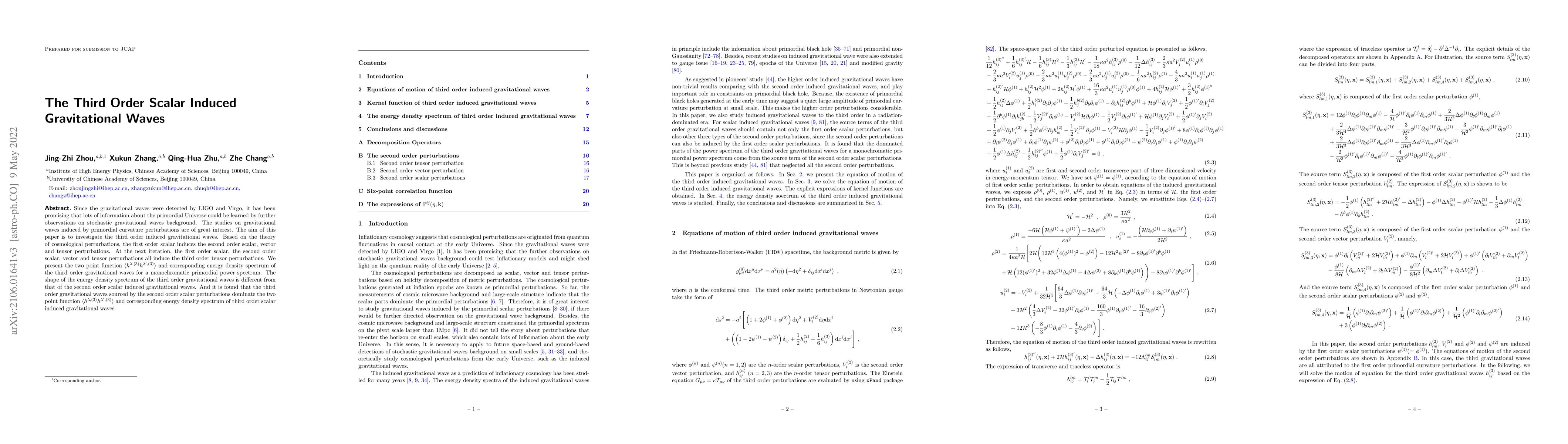 Thumbnail for The Third Order Scalar Induced Gravitational Waves
