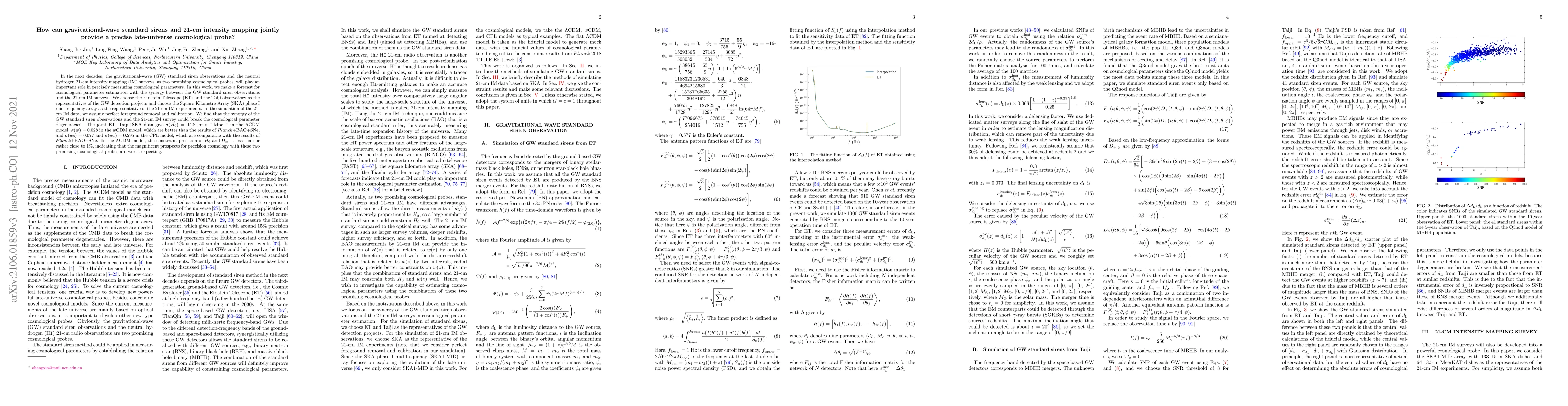 Thumbnail for How can gravitational-wave standard sirens and 21 cm intensity mapping
  jointly provide a precise late-universe cosmological probe?