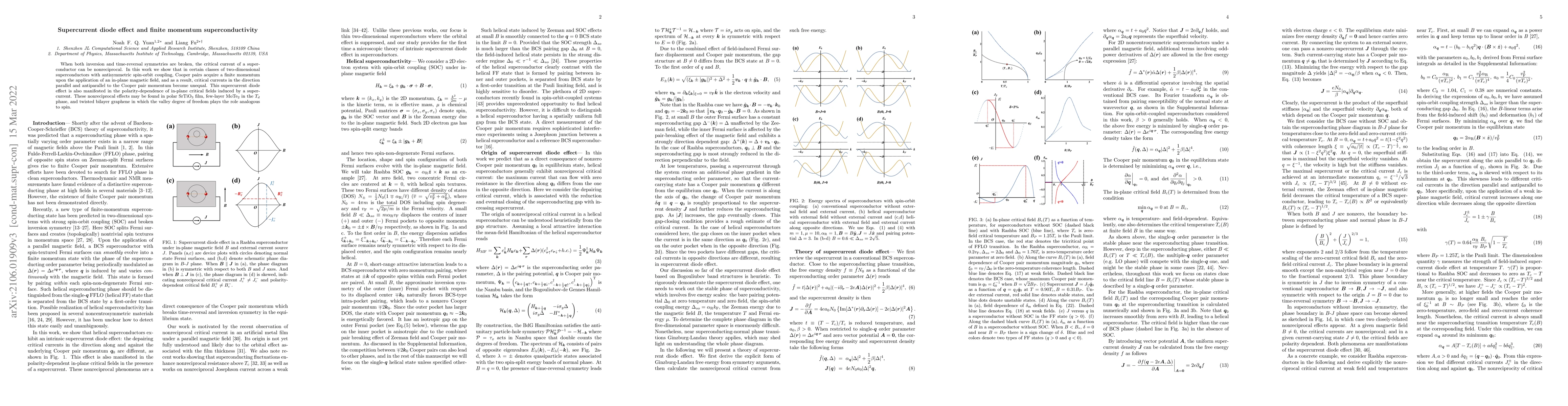 Thumbnail for Supercurrent diode effect and finite momentum superconductivity