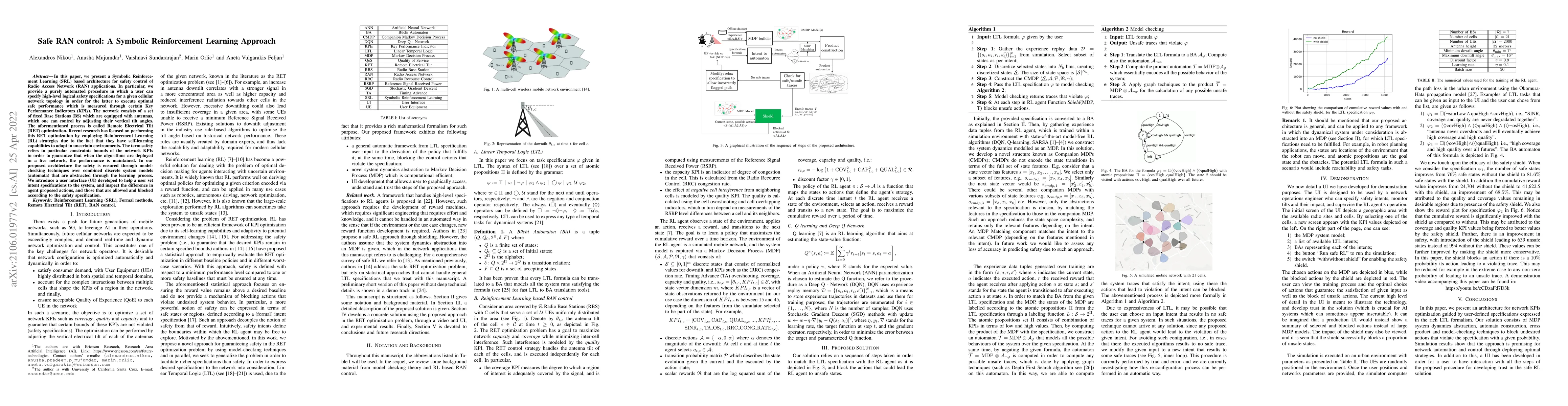 Thumbnail for Safe RAN control: A Symbolic Reinforcement Learning Approach