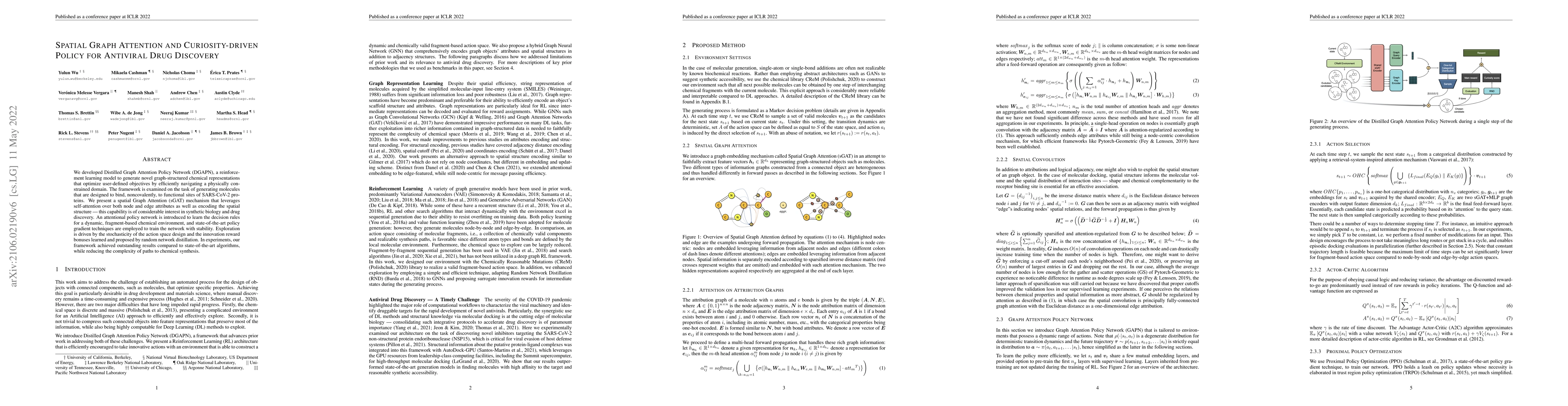 Thumbnail for Spatial Graph Attention and Curiosity-driven Policy for Antiviral Drug
  Discovery