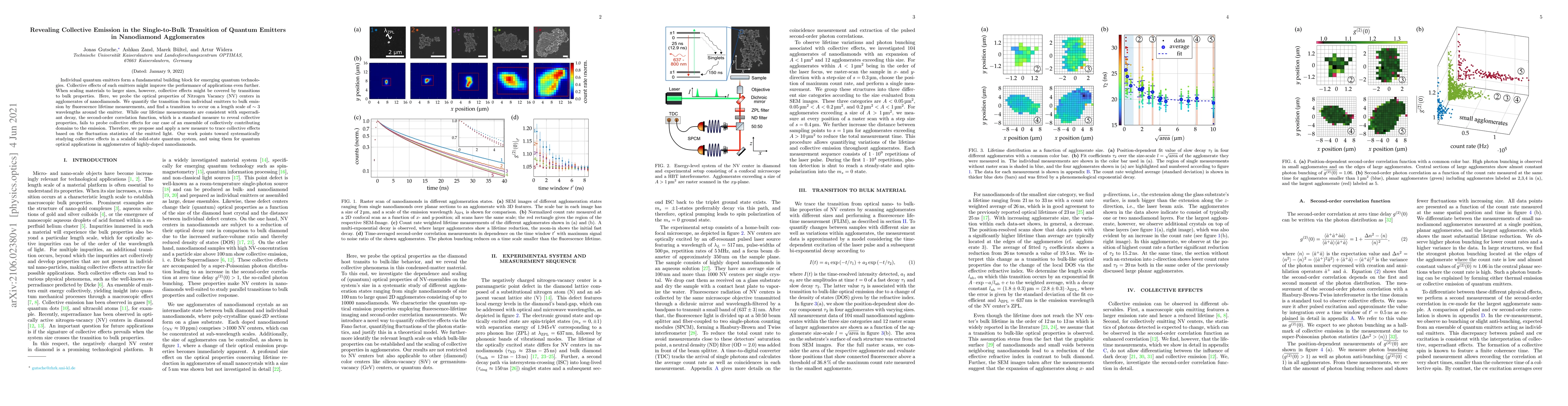 Thumbnail for Revealing Collective Emission in the Single-to-Bulk Transition of
  Quantum Emitters in Nanodiamond Agglomerates