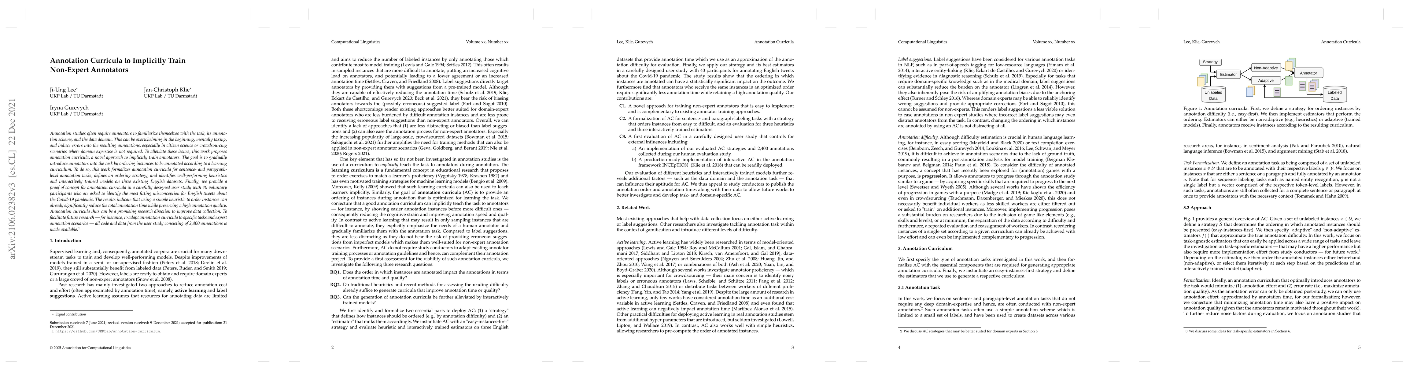 Thumbnail for Annotation Curricula to Implicitly Train Non-Expert Annotators
