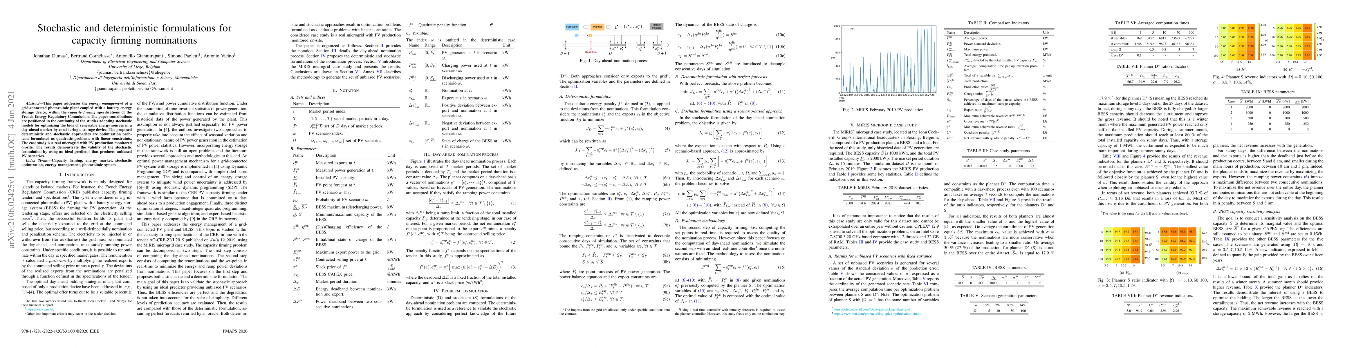Thumbnail for Stochastic and deterministic formulations for capacity firming
  nominations