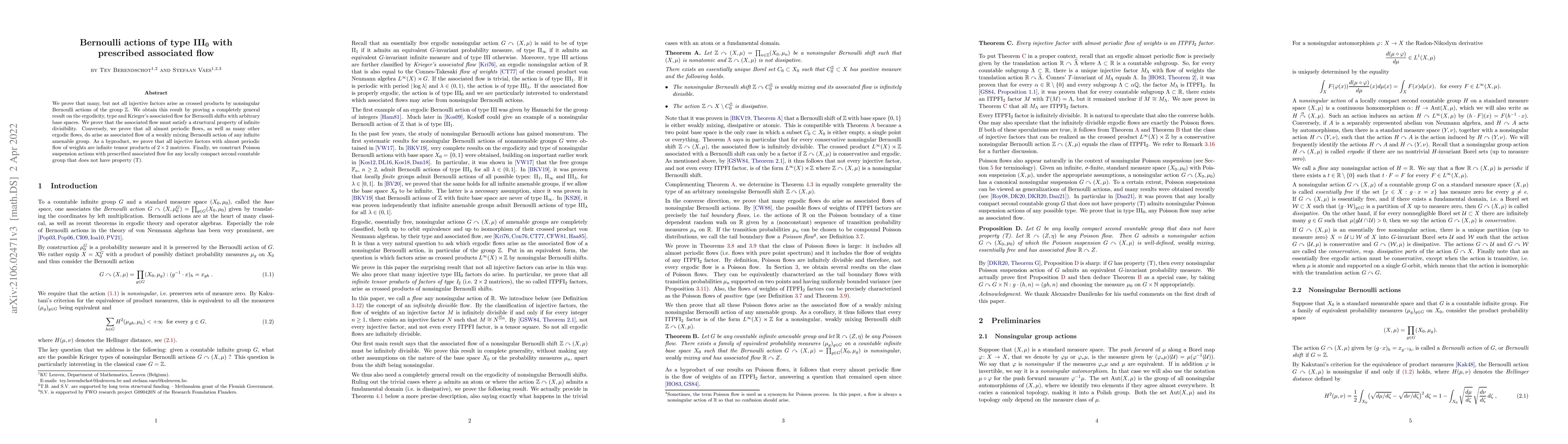 Thumbnail for Bernoulli actions of type III$_0$ with prescribed associated flow