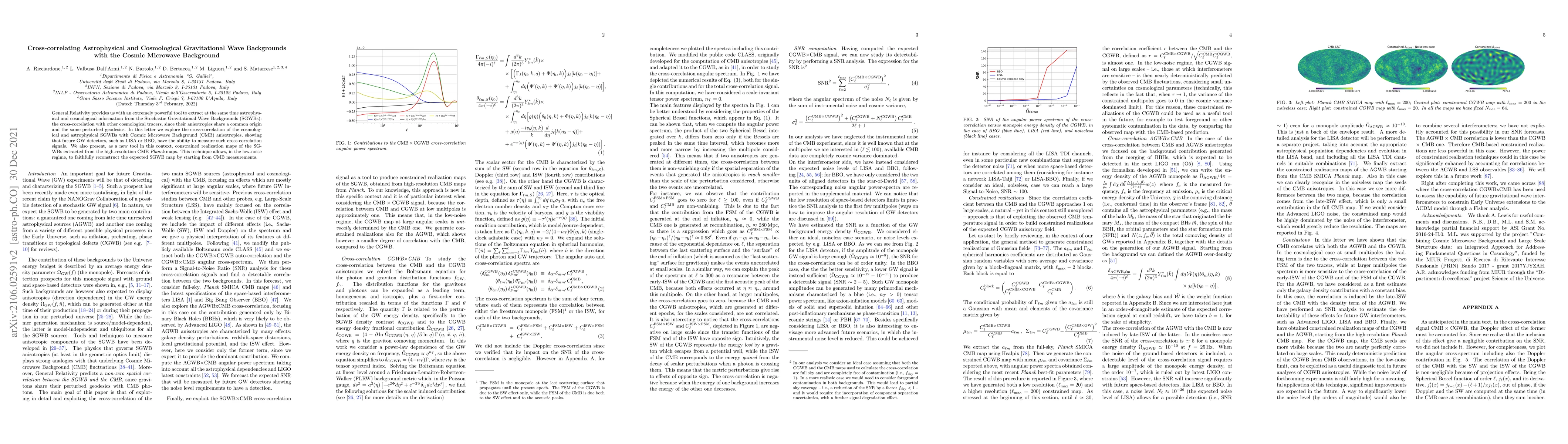 Thumbnail for Cross-correlating Astrophysical and Cosmological Gravitational Wave
  Backgrounds with the Cosmic Microwave Background