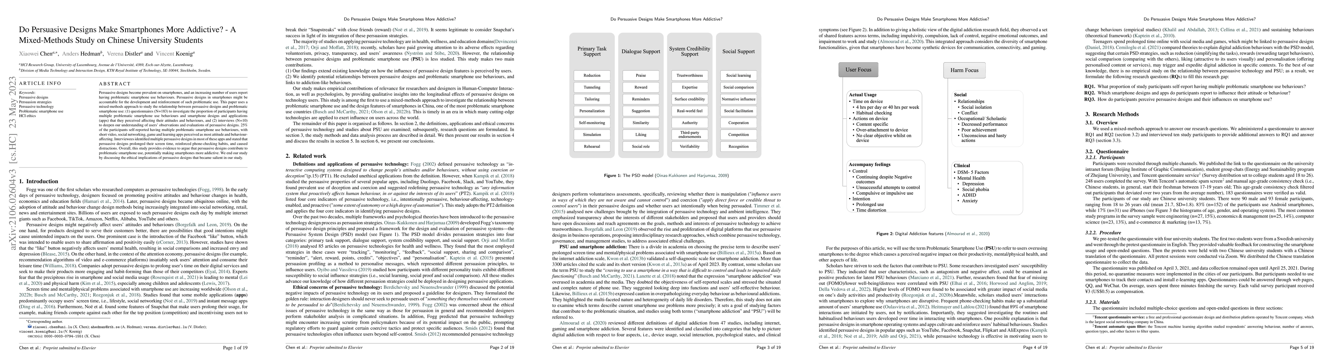 Thumbnail for Do Persuasive Designs Make Smartphones More Addictive? -- A
  Mixed-Methods Study on Chinese University Students