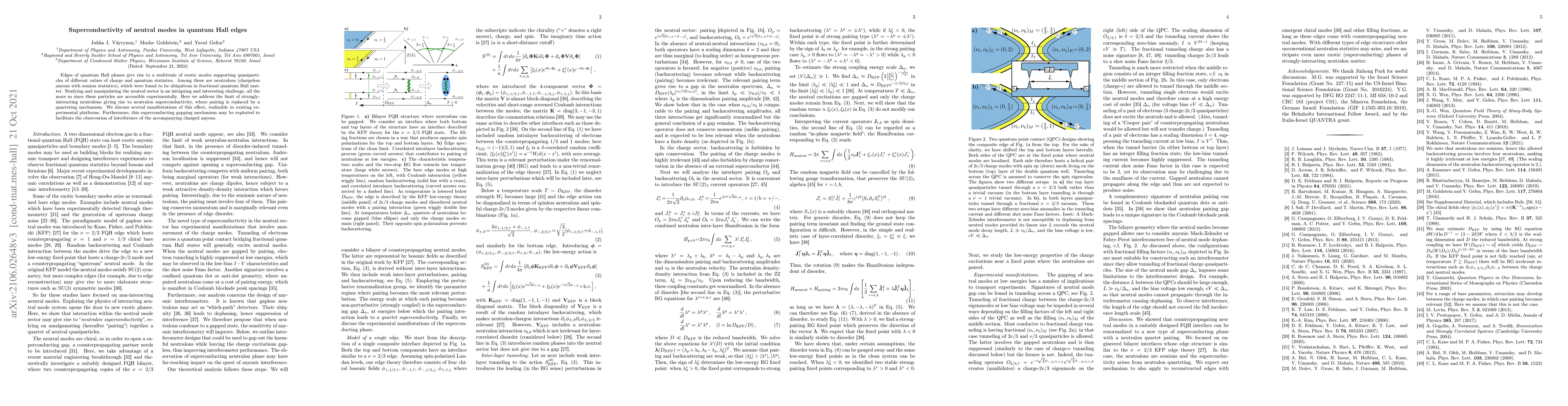 Thumbnail for Superconductivity of neutral modes in quantum Hall edges