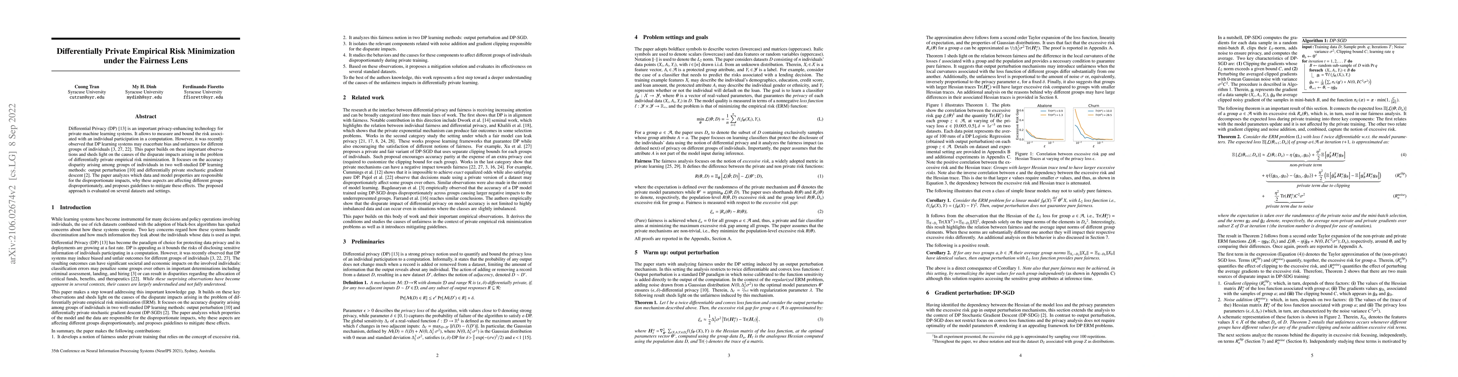 Thumbnail for Differentially Empirical Risk Minimization under the Fairness Lens