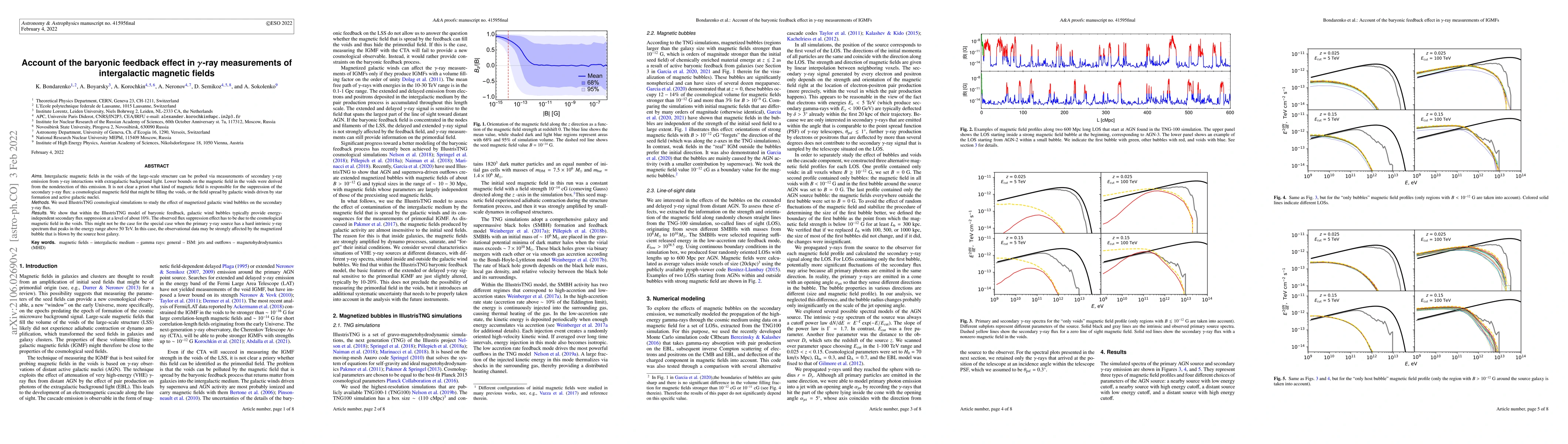 Thumbnail for Account of the baryonic feedback effect in gamma-ray measurements of
  intergalactic magnetic fields