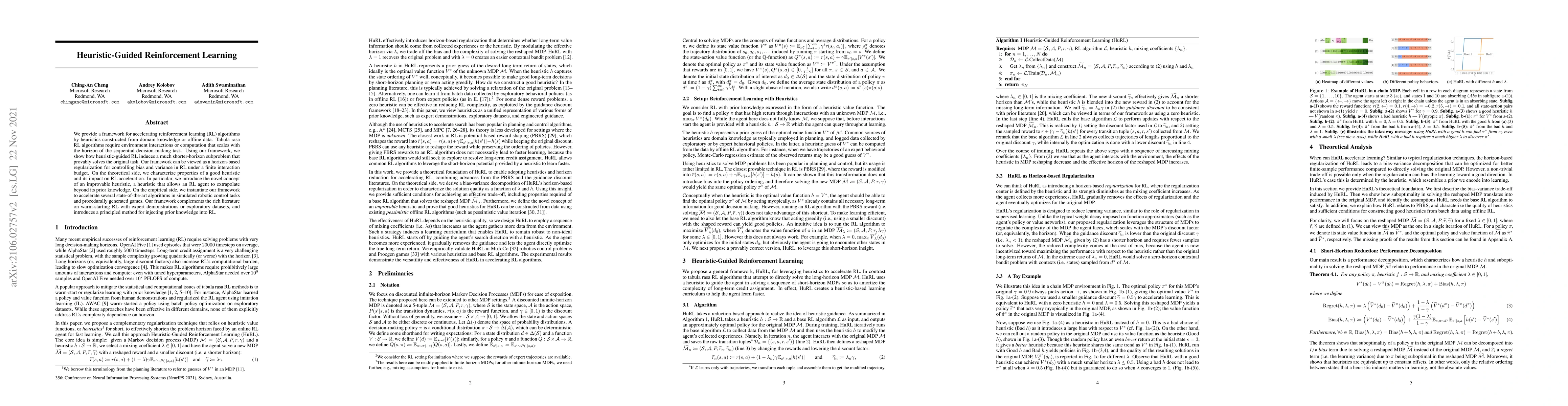 Thumbnail for Heuristic-Guided Reinforcement Learning