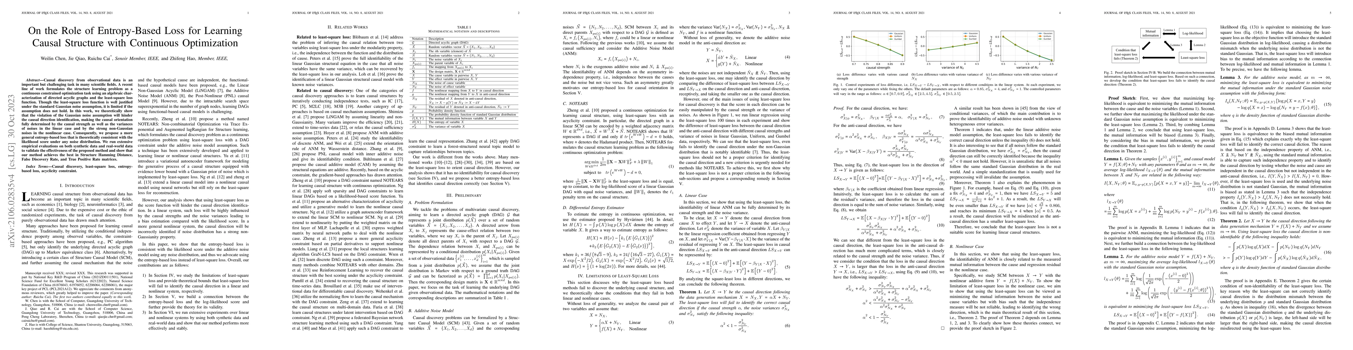 Thumbnail for On the Role of Entropy-based Loss for Learning Causal Structures with
  Continuous Optimization