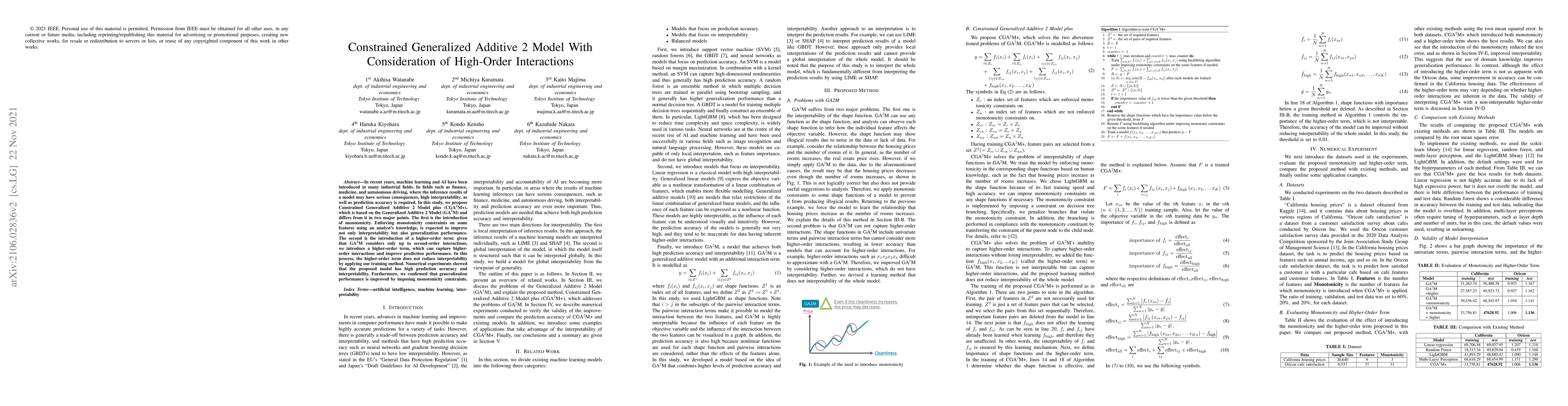 Thumbnail for Constrained Generalized Additive 2 Model with Consideration of
  High-Order Interactions