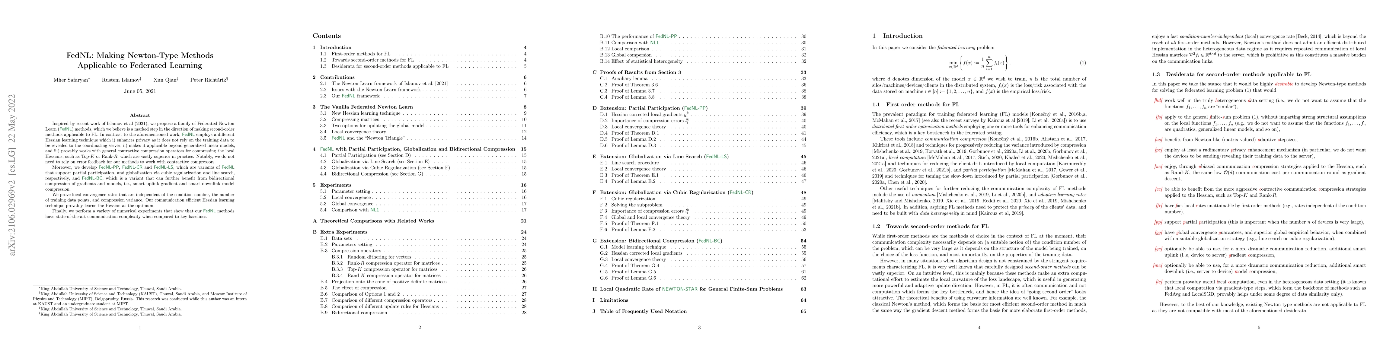 Thumbnail for FedNL: Making Newton-Type Methods Applicable to Federated Learning